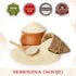 1 NY Spice Shop Semolina Flour - Pound Fine Yellow Durum Semola Flour - Enriched Durum Semolina Ground for Cooking
