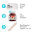 ATREVO 20 Packs (0.52 oz 20 Nutella Mini Cups Single Serve Snack Each) + Wooden Spoons - Valentines Chocolate Treats