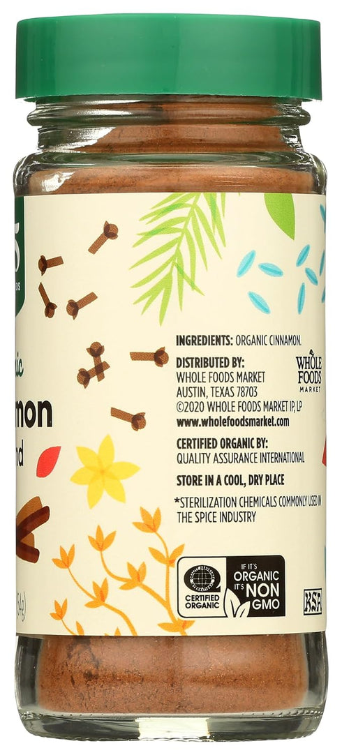 365 1.9 by Whole Foods Market, Organic Ground Cinnamon, Ounce