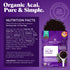 Navitas Organics Acai Powder, 4oz. Bag, Antioxidants, Fiber, Non GMO, Gluten Free, Keto