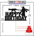 Video Game Happy Birthday Cake Topper, Funny Level Up Cake Decor for Game Controller Party Supplies
