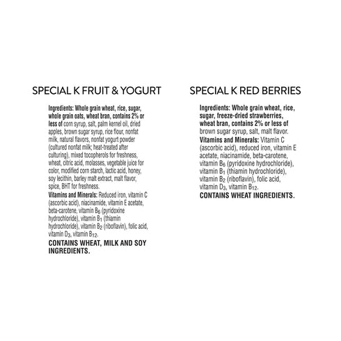 Pack (3 Kelloggs Special K Breakfast Cereal, Family Breakfast, Fiber Cereal, Family Size, Variety Boxes)