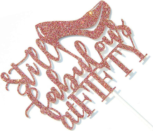Rose Gold Still Fabulous at Fifty Cake Topper, Happy 50th Birthday Decoration for Party