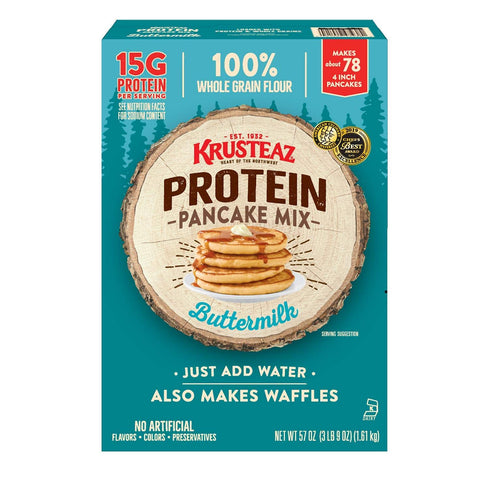 Krusteaz Protein Buttermilk Pancake Mix 60 oz