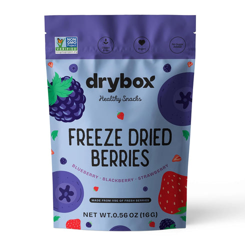 Drybox Freeze Dried Mixed Berries | 100% Natural Fruit | Freeze Dried