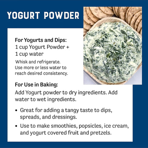 1.5 lb Judee's Gluten Free Nonfat Yogurt Powder - Gluten-Free Starter Culture - Smoothies & Dips with Yogurt Smoothie