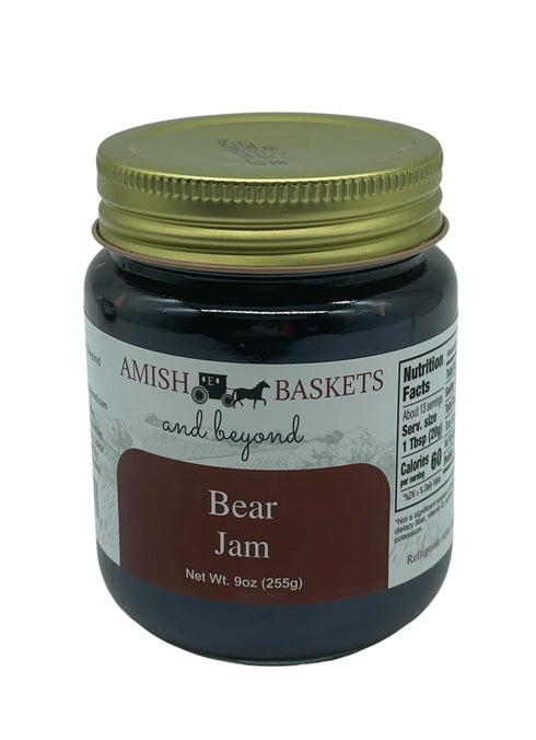 9 oz 2 Amish Baskets Bear Jam Non GMO Vegan All Natural - - Jars