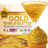 Gold Edible Glitter for Drinks Bulk 20g, Premium Glitter for Cakes, Cocktails, Food Grade, Vegan, Gluten Free