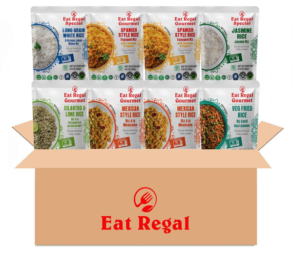 Eat Regal Heat & Eat Rice Variety Pack 8.8 oz x 8