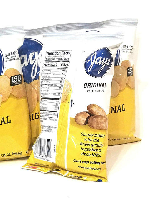 JAY'S EQUIPMENT SEAT COVERS PROTECT YOUR SEATS 10 Pack 1.25oz 10) JAY'S ORIGINAL Potato Chips A Chicago Original bags
