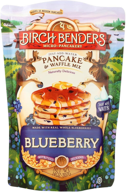 Birch Benders Pancake And Waffle Mix - Blueberry - Case Of 6-14