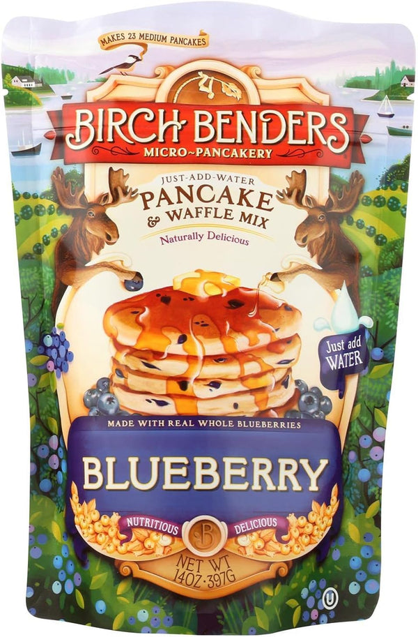 Birch Benders Pancake And Waffle Mix - Blueberry - Case Of 6-14