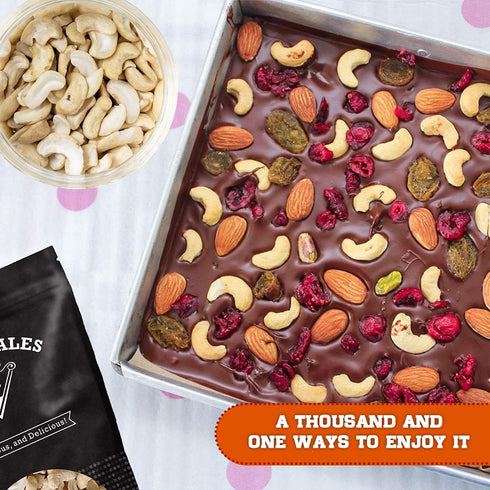 Packed 1 lbs. (16 oz.) Cashews Fresh Quality Large Pieces Raw Nuts, in Resealable Bag, Kind to your Body, Healthy
