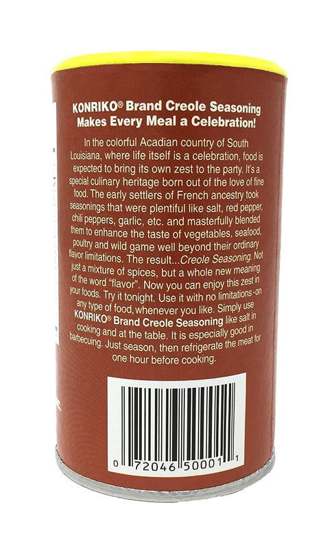 Konriko Creole Seasoning, 6 oz - Wheat Free, Gluten Free, No MSG