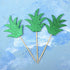 30pcs Pineapple Leaf Cake Toppers and Cupcake Toppers for Wedding and Birthday Party Decor