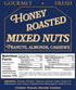 2 Honey Roasted Nut Mix Candied Nuts, Sweet Nuts Peanuts, Almonds & Cashews, Golden Honey Glaze, Resealable Bag, Pounds