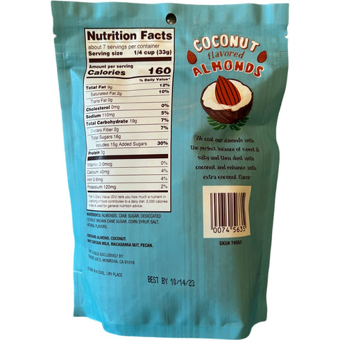TJ's (Pack 2) Trader Joe's Coconut Flavored Almonds