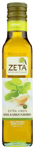 Zeta The Land Of Galilee Basil & Garlic Extra Virgin Olive Oil, 8.5 FZ