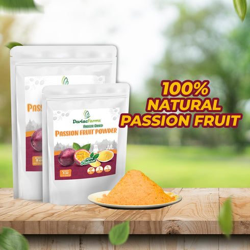 8Oz 100% Freeze Dried Passion Fruit Powder Real Fruit Powder, No Sugar Added, Vegan & Gluten-Free, Freeze Dried Fruit