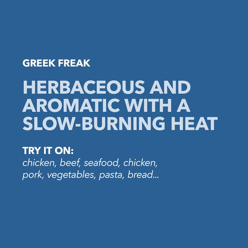 16 oz Spiceology Greek Freak Mediterranean Seasoning Greek Herbs & Spices for Chicken, Potatoes, Salad, Gyros, Pasta