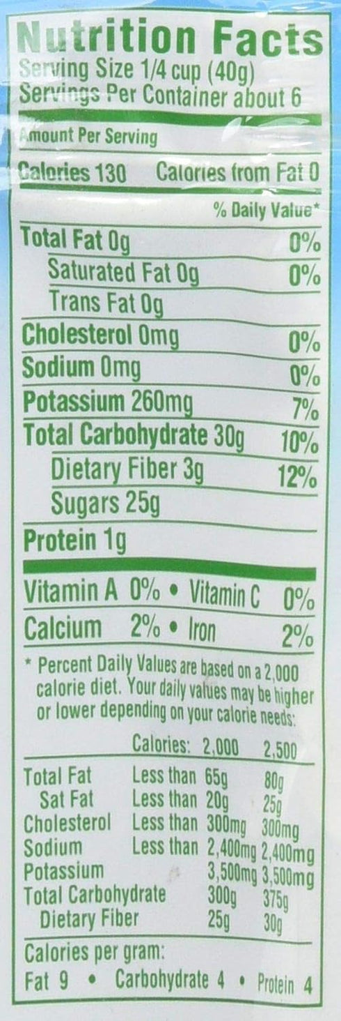8 Oz Dole California Chopped Dates, Dried Fruit, Gluten Free Snack, Bag