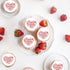 Foowztao 40Pcs Edible Valentines Day Cupcake Toppers Sweet Love Be Mine Valentines Cupcake Valentine Cake Topper