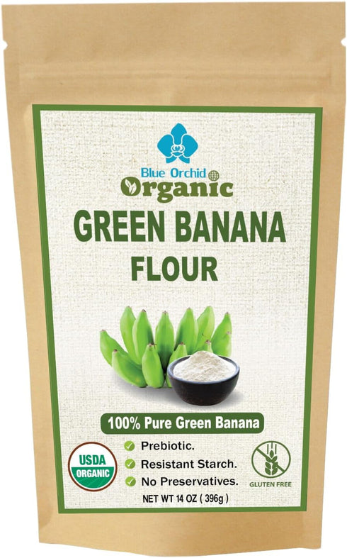 Organic Green Banana Powder - Resistant Starch - Superfood Pre-biotic Smoothie Powder