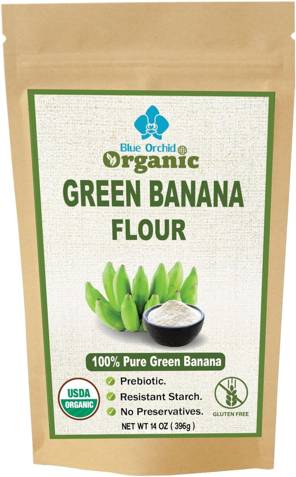 Organic Green Banana Powder - Resistant Starch - Superfood Pre-biotic Smoothie Powder