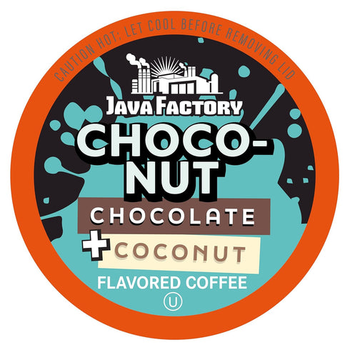 Java Factory Coffee Pods Choconut, 40 Count - Chocolate Coconut Flavored, Compatible
