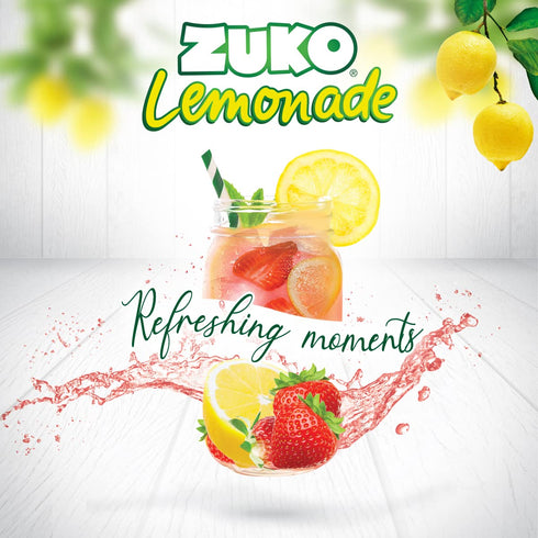 Pack, 14.1 oz (Pack 6) Zuko Strawberry Lemonade Powdered Drink Mix Family No Added Sugar Needed