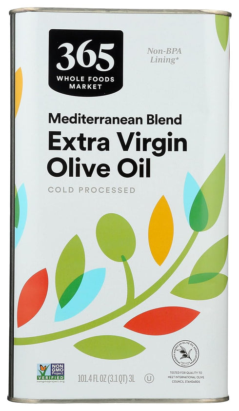 365 101.4 oz by Whole Foods Market, Extra Virgin Mediterranean Olive Oil, fl