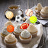 Morndew 24 PCS Sports Fan Cupcake Toppers - Basketball, Baseball, Soccer, Volleyball for Theme Party Decorations