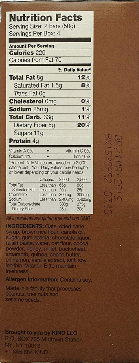 KIND (1 Breakfast Bar Variety Bundle: Dark Chocolate Cocoa, Peanut Butter, Oats 'n Honey box of each)