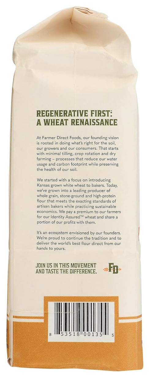 5 LBS Heirloom Wheat Flour | Farmer Direct Foods | Regenerative Bread Flour | | Easily Digestible | Non-GMO | Made