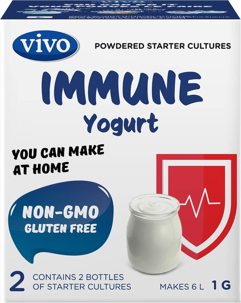 Immune (5 30 VIVO Yogurt Starter/Natural Boxes) Makes up to quarts of Yogurt