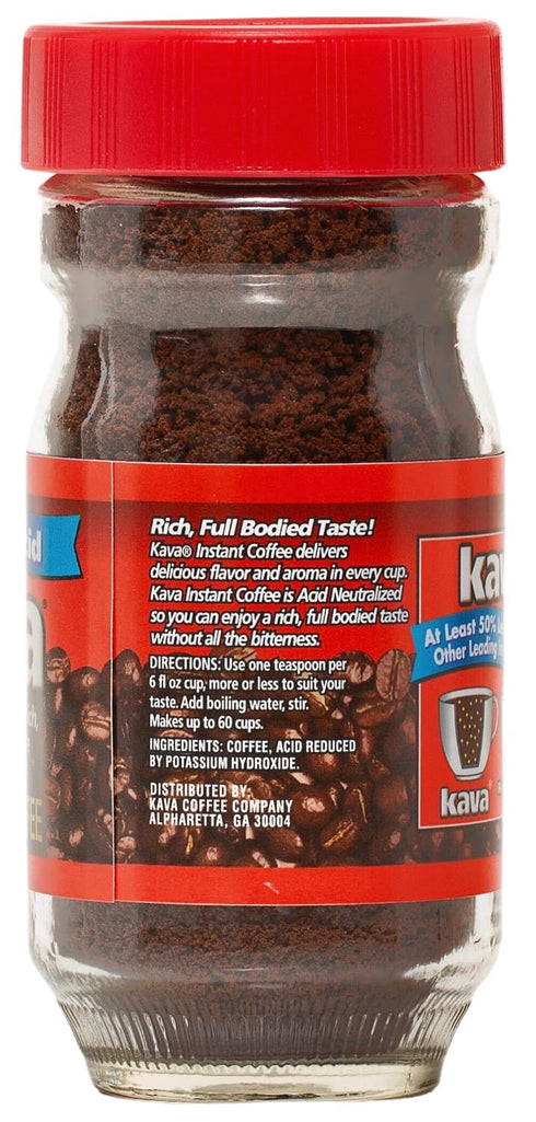 4 Kava Reduced Acid Instant Coffee, Ounce
