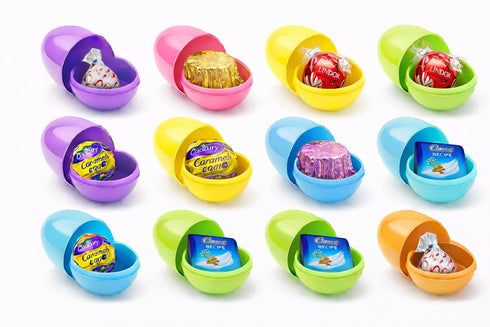Prefilled Eggs Mixed Candy Assortment Chocolate Candy Egg Hunt & Party Favors Includes: Reese.sMiniature Peanut Butter