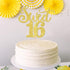 Rsstarxi 1 Pack 16th 16 16 16 16th Sweet Birthday Cake Topper Cheers to Years Sweet Cake Decorations Sixteen Hello