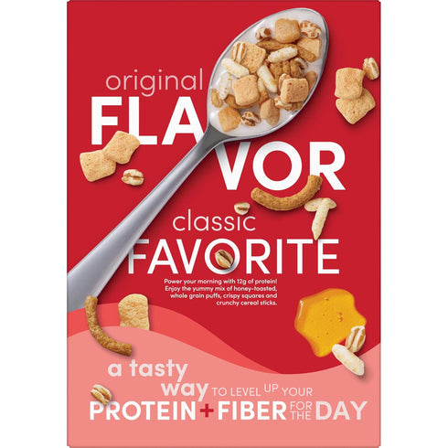 12g 12g 12.3oz (1 Kashi GO Protein Cereal, Protein, Fiber, Original, Box Box)