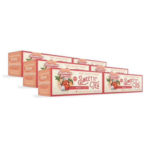 Southern Breeze Hot Brew Sweet Tea Peach Iced Tea with Black Tea