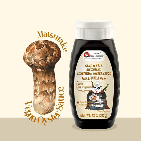 Preservatives/MSG(100% 12 Oz Vegetarian Matsutake Oyster Sauce - Gluten Free, Vegan, Non-GMO, No Naturally Brewed)