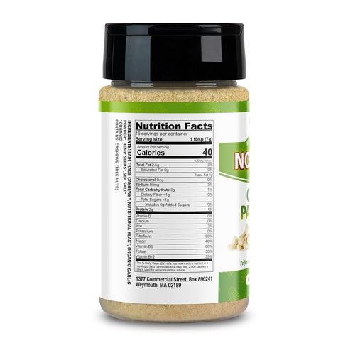 4oz NOOCH IT Cashew Parmesan Cheese | Dairy-Free, Organic, Fair Trade, Non-GMO, Gluten-Free | Plant-Based Cashew Cheese