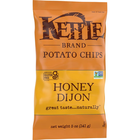 Kettle Brand Potato Chips, Honey Dijon Kettle Chips, 5 Oz