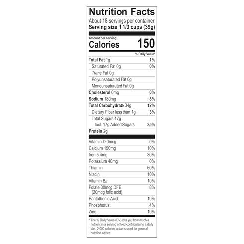 24.4 oz Malt-O-Meal Apple Zings Breakfast Cereal, Cinnamon Apple-Flavored Rings, Large Family Size, Bag