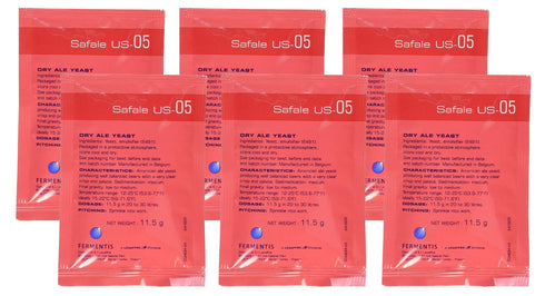 Safale - 2353X6 US-05, Six Packages, 11.5 g each