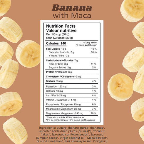 3 200 Pack Rawcology Organic, Keto, Grain Free Raw Crunch Granola - Banana with Maca, x Gram