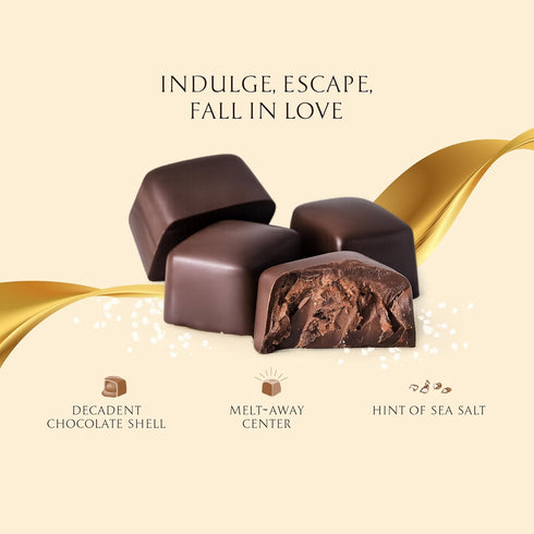 dutis 16oz, 34pieces Utah Truffles Dark Chocolate Truffle, Individually Wrapped, Naturally Gluten Free, Gourmet Smooth