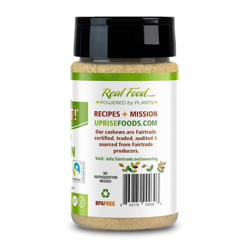 4oz NOOCH IT Cashew Parmesan Cheese | Dairy-Free, Organic, Fair Trade, Non-GMO, Gluten-Free | Plant-Based Cashew Cheese