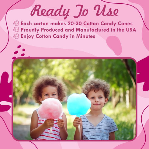 Under the Sun Products (2 Pack, 2 lb (2 Pack 2 lb Cotton Candy Floss Sugar Pink Vanilla & Blue Raspberry Each) |