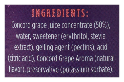 12oz 330g (Pack 1) GOOD GOOD Concord Grape Jelly Jam - No Added Sugar - Low Calorie - Gluten Free and Vegan - Diabetic